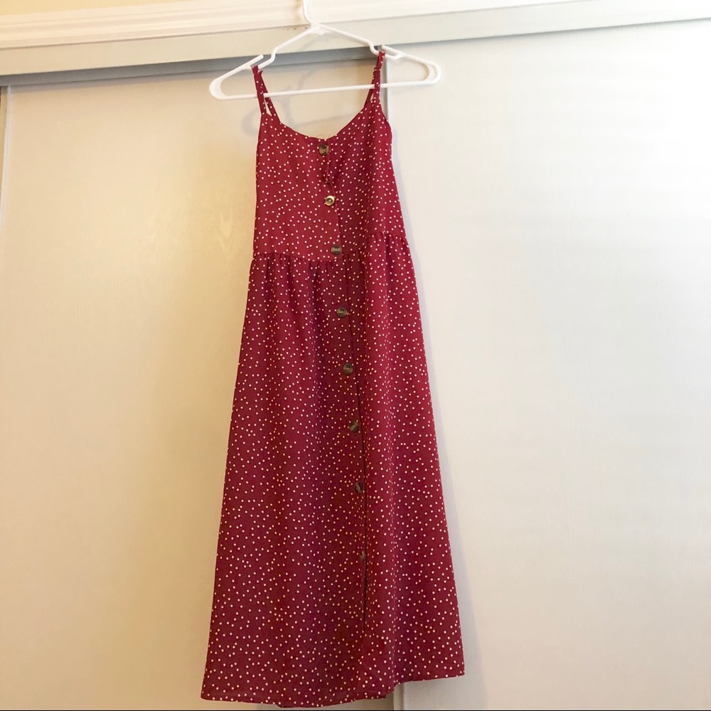 Red polka dot dress - Picture 3 of 5